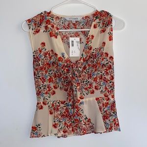 Silk Floral intermix top